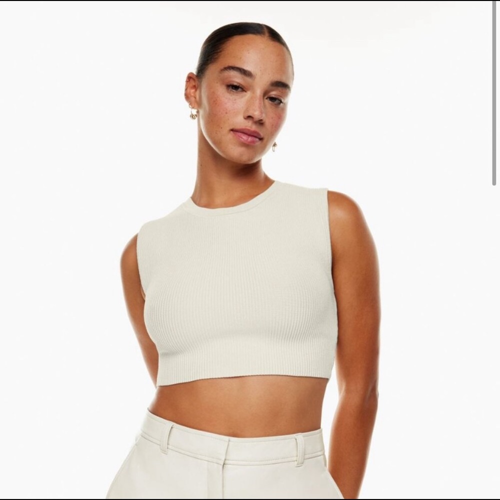 NWT Aritzia Babaton Sculpt Knit Cropped Tank
